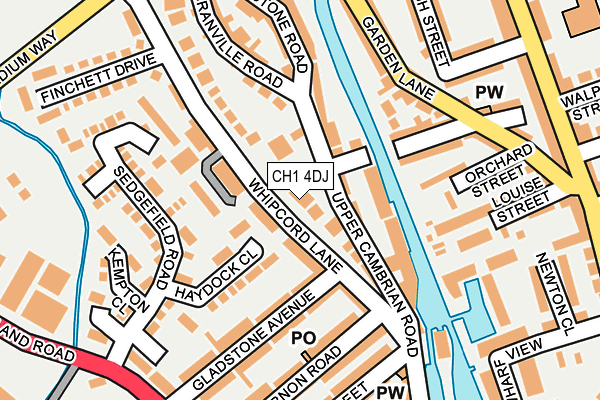 CH1 4DJ map - OS OpenMap – Local (Ordnance Survey)