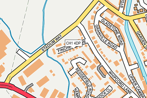 CH1 4DP map - OS OpenMap – Local (Ordnance Survey)