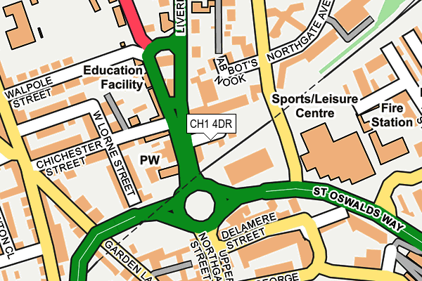 CH1 4DR map - OS OpenMap – Local (Ordnance Survey)