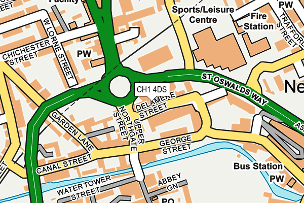 CH1 4DS map - OS OpenMap – Local (Ordnance Survey)