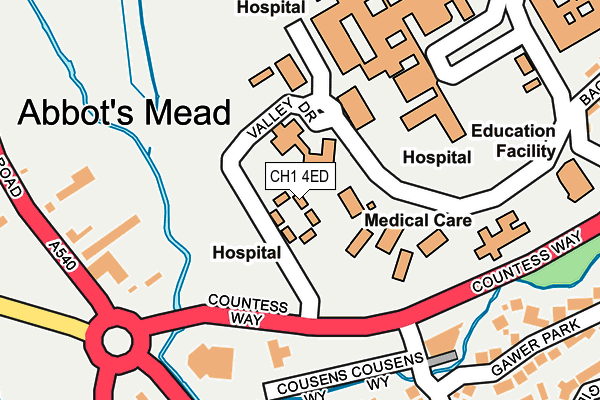 CH1 4ED map - OS OpenMap – Local (Ordnance Survey)