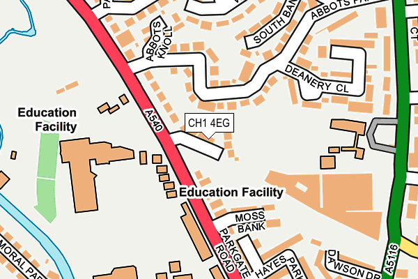 CH1 4EG map - OS OpenMap – Local (Ordnance Survey)