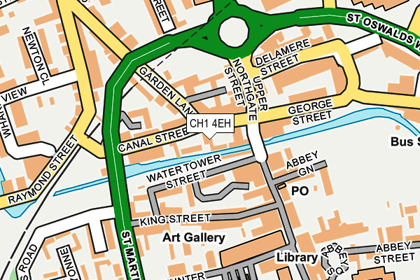 CH1 4EH map - OS OpenMap – Local (Ordnance Survey)