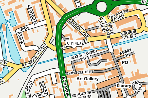 CH1 4EJ map - OS OpenMap – Local (Ordnance Survey)