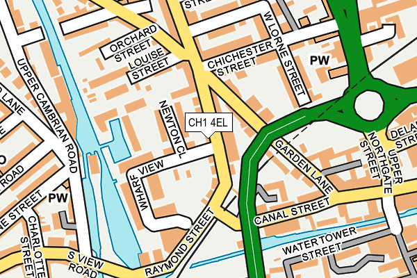 CH1 4EL map - OS OpenMap – Local (Ordnance Survey)