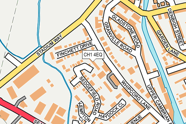 CH1 4EQ map - OS OpenMap – Local (Ordnance Survey)