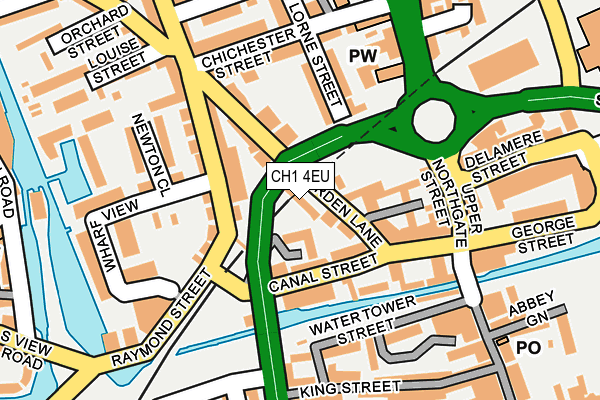 CH1 4EU map - OS OpenMap – Local (Ordnance Survey)