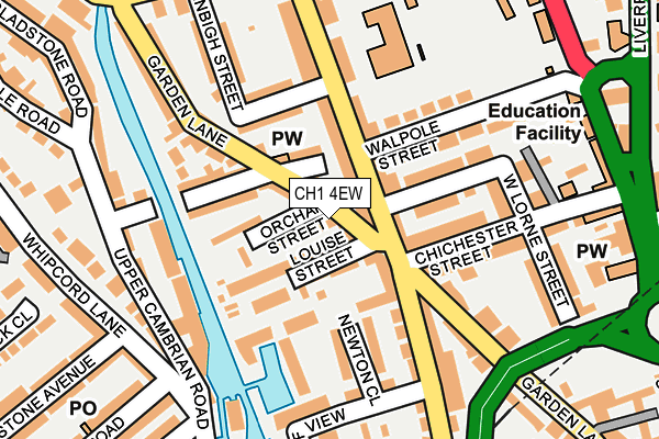 CH1 4EW map - OS OpenMap – Local (Ordnance Survey)