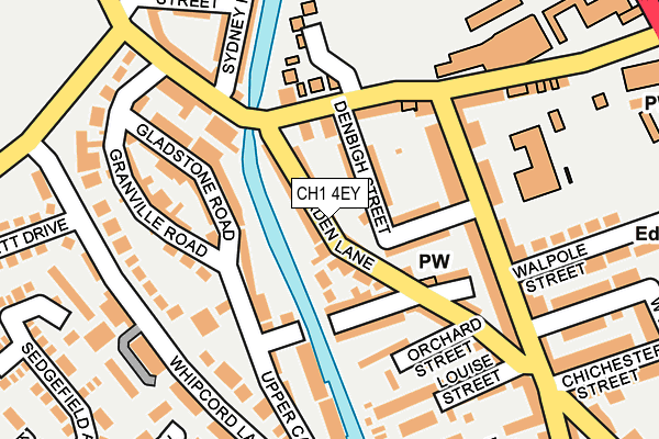 CH1 4EY map - OS OpenMap – Local (Ordnance Survey)