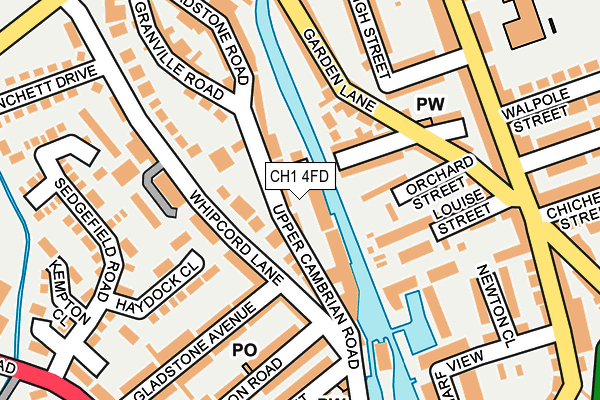 CH1 4FD map - OS OpenMap – Local (Ordnance Survey)