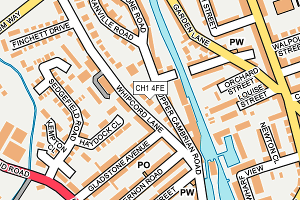 CH1 4FE map - OS OpenMap – Local (Ordnance Survey)