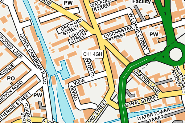 CH1 4GH map - OS OpenMap – Local (Ordnance Survey)
