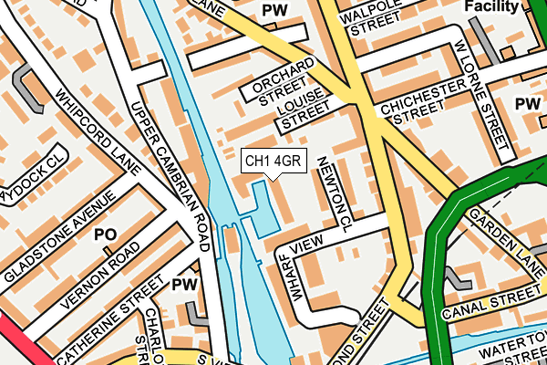 CH1 4GR map - OS OpenMap – Local (Ordnance Survey)