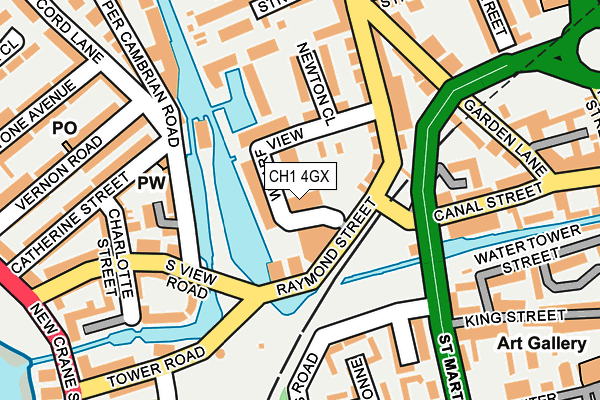 CH1 4GX map - OS OpenMap – Local (Ordnance Survey)