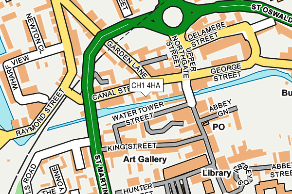 CH1 4HA map - OS OpenMap – Local (Ordnance Survey)