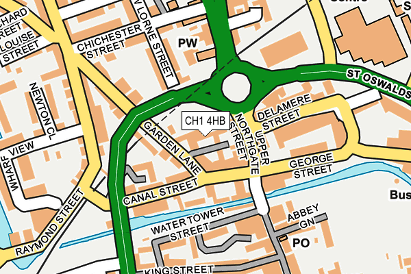 CH1 4HB map - OS OpenMap – Local (Ordnance Survey)