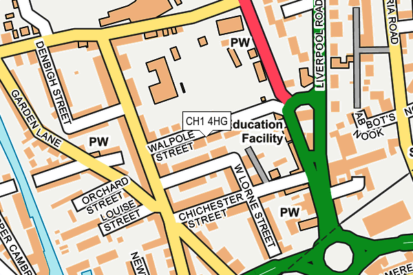 CH1 4HG map - OS OpenMap – Local (Ordnance Survey)