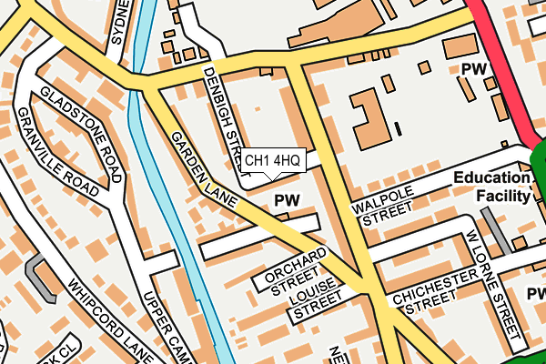 CH1 4HQ map - OS OpenMap – Local (Ordnance Survey)