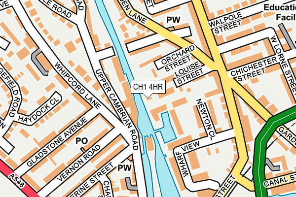 CH1 4HR map - OS OpenMap – Local (Ordnance Survey)