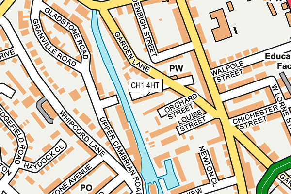 CH1 4HT map - OS OpenMap – Local (Ordnance Survey)