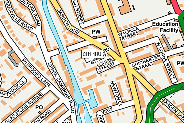 CH1 4HU map - OS OpenMap – Local (Ordnance Survey)