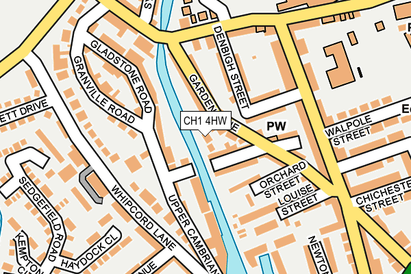 CH1 4HW map - OS OpenMap – Local (Ordnance Survey)