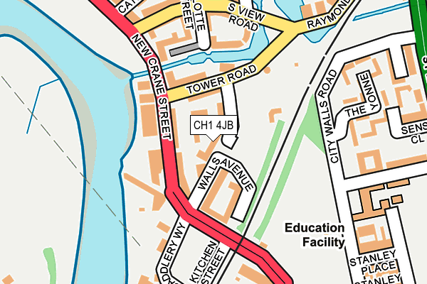 CH1 4JB map - OS OpenMap – Local (Ordnance Survey)