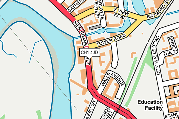 CH1 4JD map - OS OpenMap – Local (Ordnance Survey)