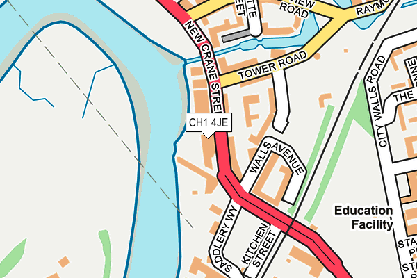 CH1 4JE map - OS OpenMap – Local (Ordnance Survey)