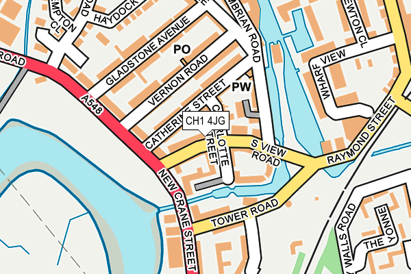 CH1 4JG map - OS OpenMap – Local (Ordnance Survey)