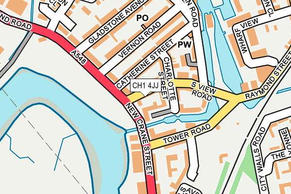 CH1 4JJ map - OS OpenMap – Local (Ordnance Survey)