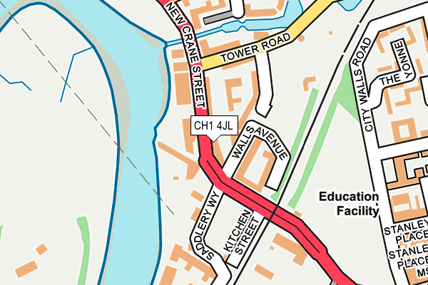 CH1 4JL map - OS OpenMap – Local (Ordnance Survey)