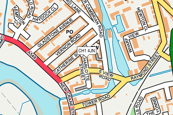 CH1 4JN map - OS OpenMap – Local (Ordnance Survey)