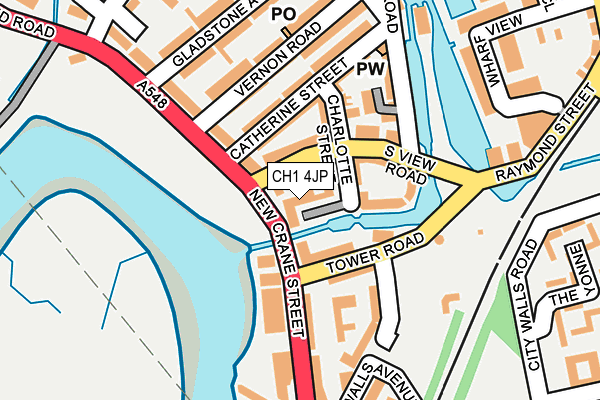 CH1 4JP map - OS OpenMap – Local (Ordnance Survey)