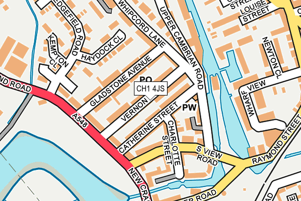 CH1 4JS map - OS OpenMap – Local (Ordnance Survey)