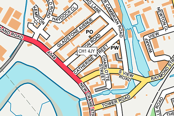 CH1 4JY map - OS OpenMap – Local (Ordnance Survey)