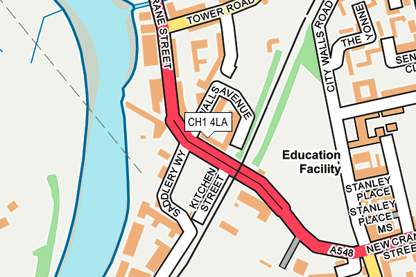 CH1 4LA map - OS OpenMap – Local (Ordnance Survey)