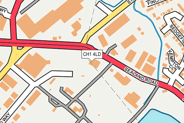 CH1 4LD map - OS OpenMap – Local (Ordnance Survey)