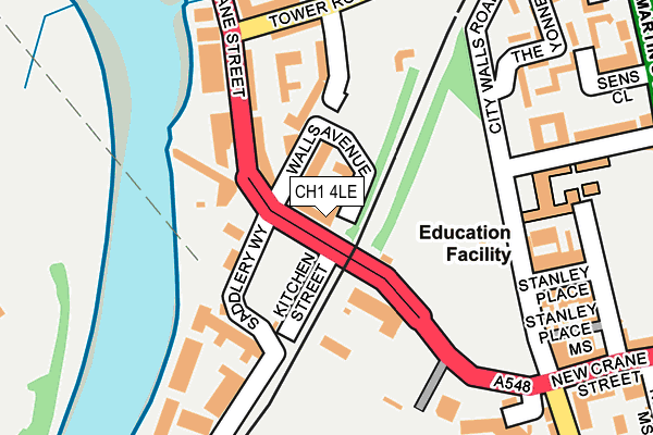 CH1 4LE map - OS OpenMap – Local (Ordnance Survey)
