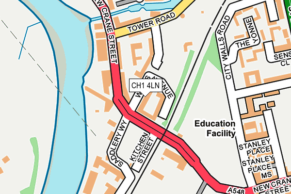 CH1 4LN map - OS OpenMap – Local (Ordnance Survey)