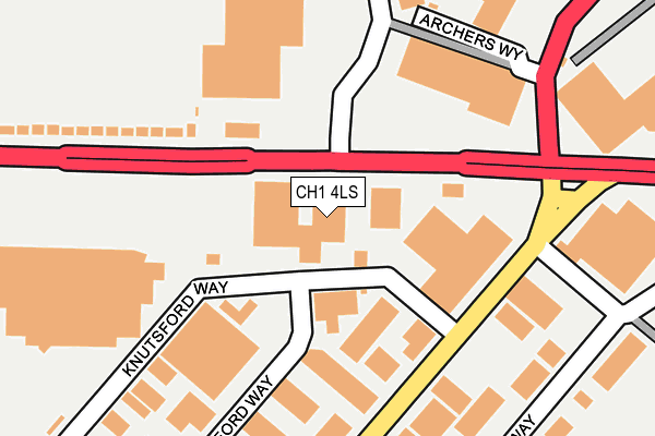 CH1 4LS map - OS OpenMap – Local (Ordnance Survey)