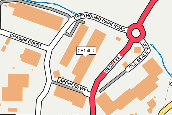CH1 4LU map - OS OpenMap – Local (Ordnance Survey)