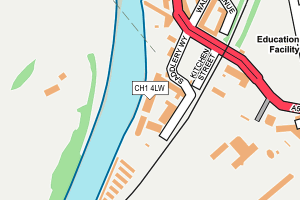 CH1 4LW map - OS OpenMap – Local (Ordnance Survey)