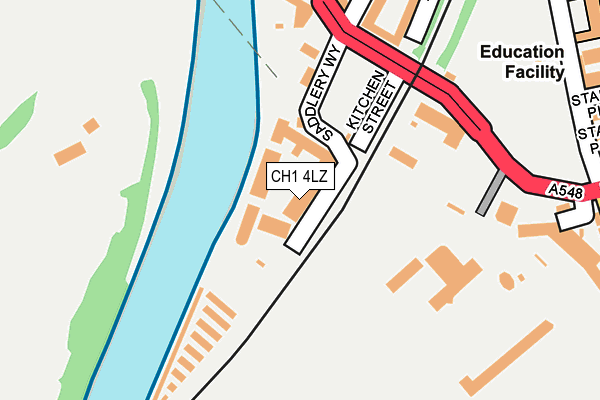 CH1 4LZ map - OS OpenMap – Local (Ordnance Survey)