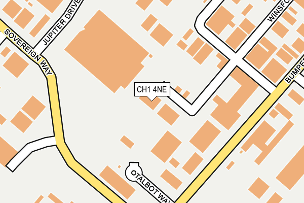 CH1 4NE map - OS OpenMap – Local (Ordnance Survey)