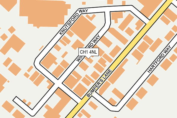 CH1 4NL map - OS OpenMap – Local (Ordnance Survey)