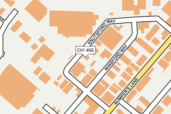 CH1 4NS map - OS OpenMap – Local (Ordnance Survey)