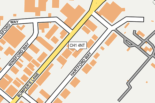 CH1 4NT map - OS OpenMap – Local (Ordnance Survey)