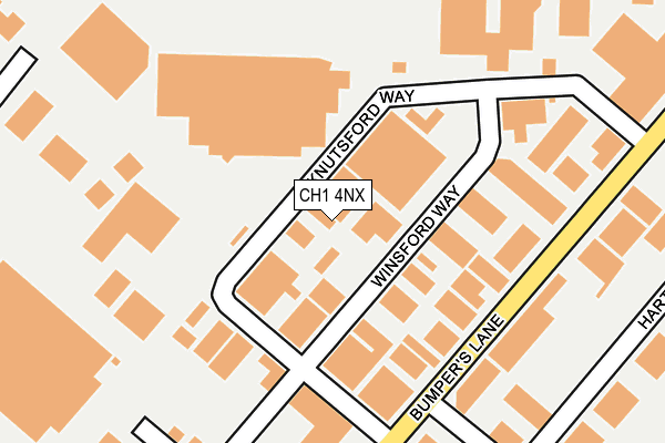 CH1 4NX map - OS OpenMap – Local (Ordnance Survey)