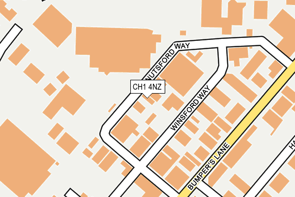 CH1 4NZ map - OS OpenMap – Local (Ordnance Survey)